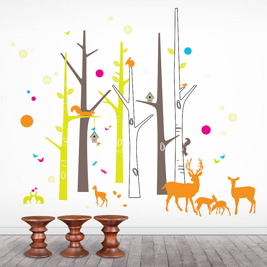 Woodland Friends Wall Sticker By funky little darlings